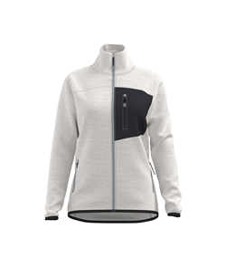 HENRY LADY FULL ZIP LIGHT FLEECE JACKET WHITE ALLYSSUM